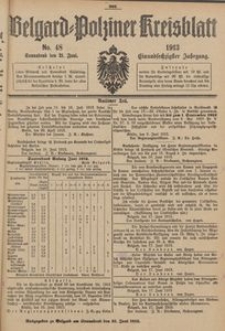 Belgard-Polziner Kreisblatt, 1913, Nr 48