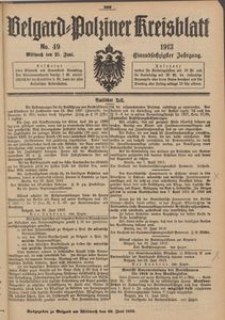 Belgard-Polziner Kreisblatt, 1913, Nr 49