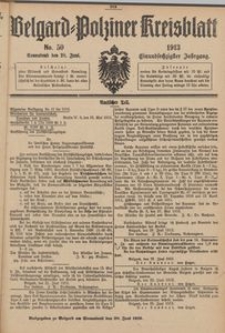 Belgard-Polziner Kreisblatt, 1913, Nr 50