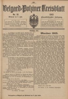 Belgard-Polziner Kreisblatt, 1913, Nr 53