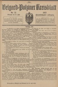 Belgard-Polziner Kreisblatt, 1913, Nr 55