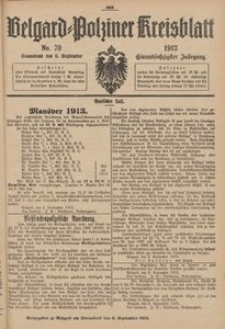 Belgard-Polziner Kreisblatt, 1913, Nr 70