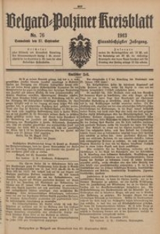 Belgard-Polziner Kreisblatt, 1913, Nr 76