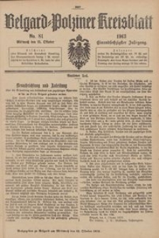 Belgard-Polziner Kreisblatt, 1913, Nr 81