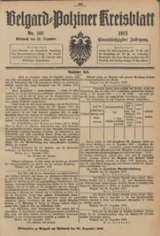Belgard-Polziner Kreisblatt, 1913, Nr 101