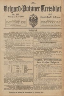 Belgard-Polziner Kreisblatt, 1913, Nr 103