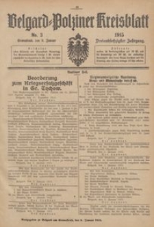 Belgard-Polziner Kreisblatt, 1915, Nr 3