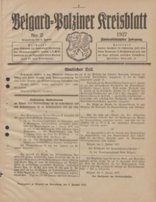 Belgard-Polziner Kreisblatt, 1927, Nr 2