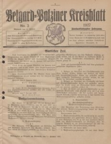Belgard-Polziner Kreisblatt, 1927, Nr 3