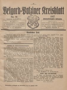 Belgard-Polziner Kreisblatt, 1927, Nr 16
