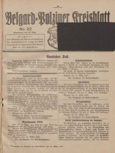 Belgard-Polziner Kreisblatt, 1927, Nr 22