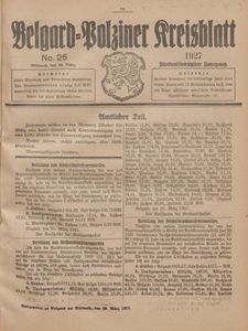 Belgard-Polziner Kreisblatt, 1927, Nr 25