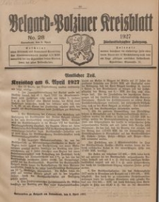 Belgard-Polziner Kreisblatt, 1927, Nr 28