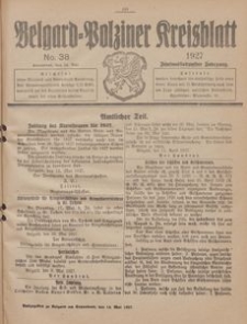Belgard-Polziner Kreisblatt, 1927, Nr 38