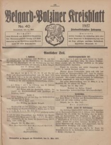 Belgard-Polziner Kreisblatt, 1927, Nr 40