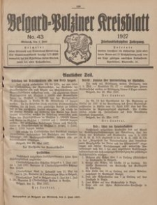 Belgard-Polziner Kreisblatt, 1927, Nr 43