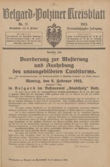 Belgard-Polziner Kreisblatt, 1915, Nr 11