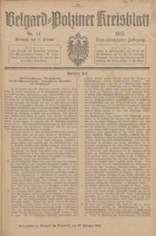 Belgard-Polziner Kreisblatt, 1915, Nr 14