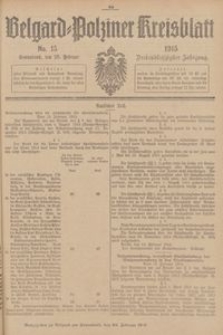 Belgard-Polziner Kreisblatt, 1915, Nr 15