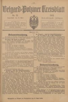 Belgard-Polziner Kreisblatt, 1915, Nr 31