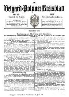 Belgard-Polziner Kreisblatt, 1915, Nr 49