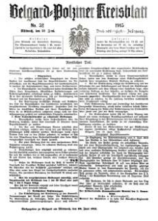 Belgard-Polziner Kreisblatt, 1915, Nr 52