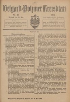 Belgard-Polziner Kreisblatt, 1915, Nr 40