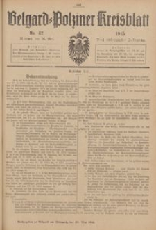 Belgard-Polziner Kreisblatt, 1915, Nr 42