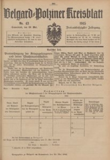 Belgard-Polziner Kreisblatt, 1915, Nr 43