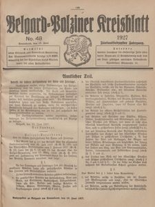 Belgard-Polziner Kreisblatt, 1927, Nr 48