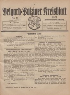 Belgard-Polziner Kreisblatt, 1927, Nr 51