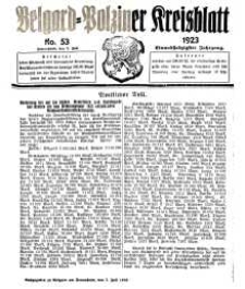 Belgard-Polziner Kreisblatt, 1923, Nr 53