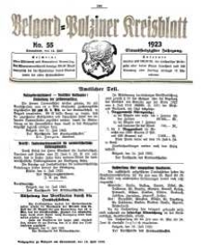 Belgard-Polziner Kreisblatt, 1923, Nr 55