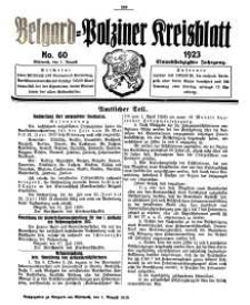 Belgard-Polziner Kreisblatt, 1923, Nr 60