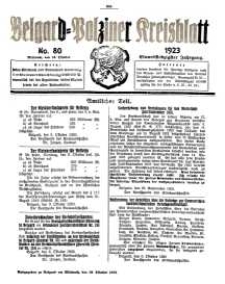 Belgard-Polziner Kreisblatt, 1923, Nr 80