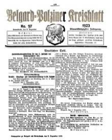 Belgard-Polziner Kreisblatt, 1923, Nr 97