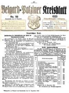 Belgard-Polziner Kreisblatt, 1923, Nr 99