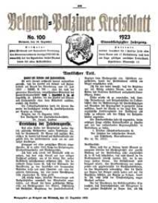Belgard-Polziner Kreisblatt, 1923, Nr 100