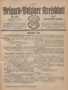 Belgard-Polziner Kreisblatt, 1927, Nr 65