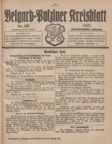 Belgard-Polziner Kreisblatt, 1927, Nr 66