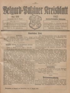 Belgard-Polziner Kreisblatt, 1927, Nr 68