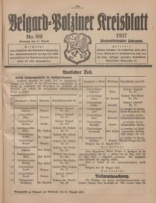 Belgard-Polziner Kreisblatt, 1927, Nr 69