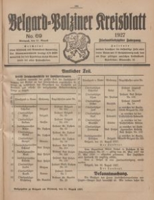 Belgard-Polziner Kreisblatt, 1927, Nr 69