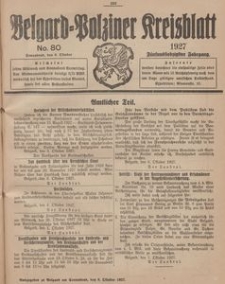 Belgard-Polziner Kreisblatt, 1927, Nr 80