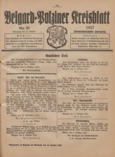 Belgard-Polziner Kreisblatt, 1927, Nr 81