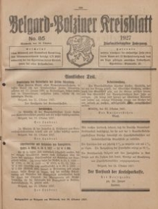 Belgard-Polziner Kreisblatt, 1927, Nr 85