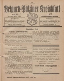 Belgard-Polziner Kreisblatt, 1927, Nr 86