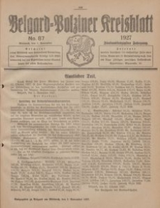 Belgard-Polziner Kreisblatt, 1927, Nr 87