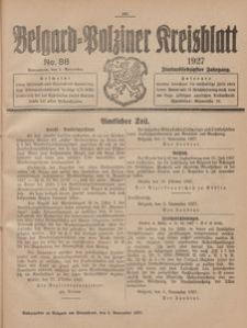 Belgard-Polziner Kreisblatt, 1927, Nr 88
