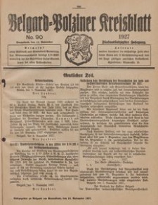 Belgard-Polziner Kreisblatt, 1927, Nr 90